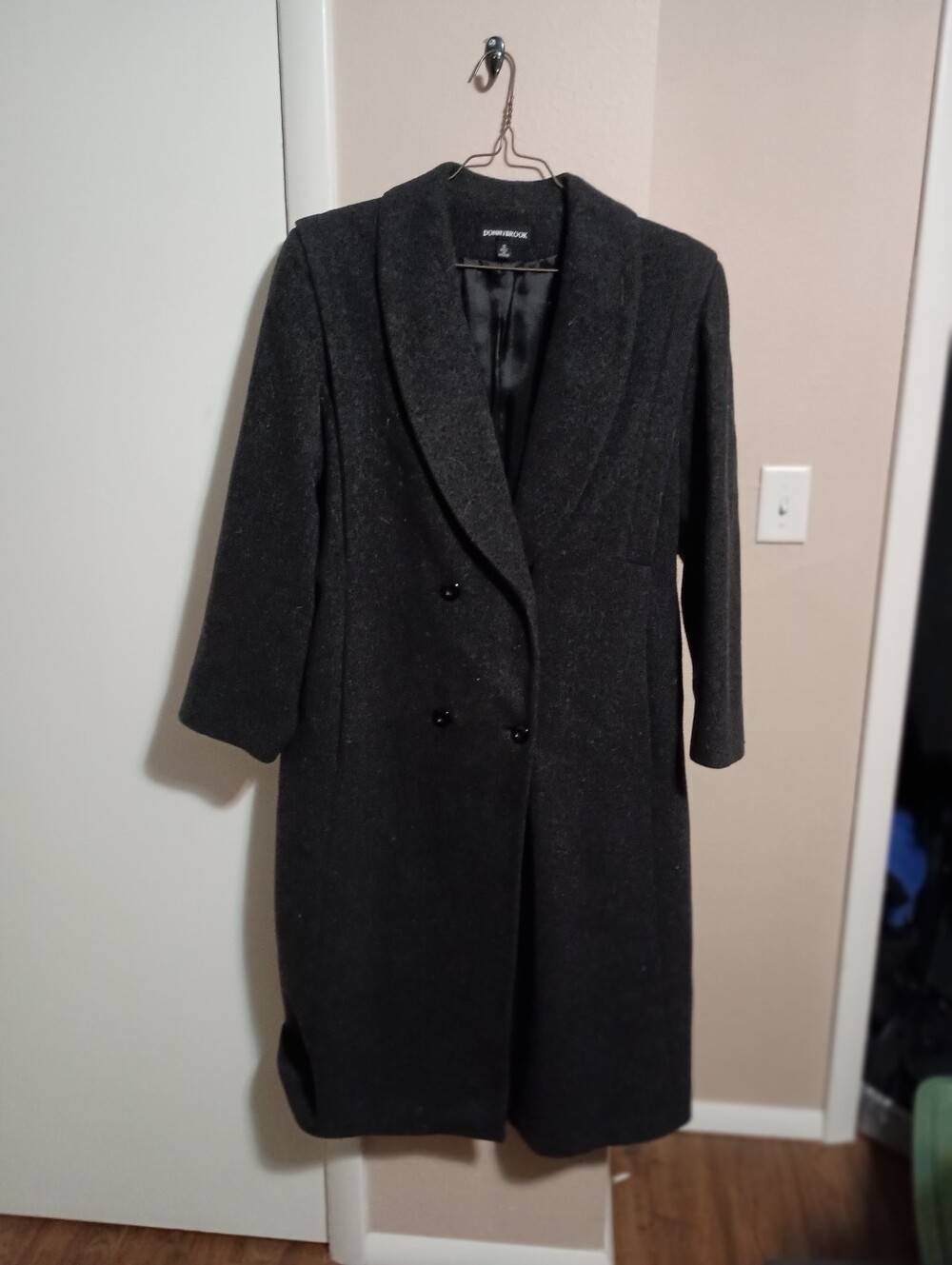 Donnybrook Women Full Length Wool Coat Size 12 Button Up
